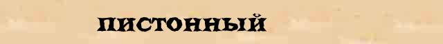 Пистонный Пистонный - этимологическая справка в электронном словаре Ефремовой