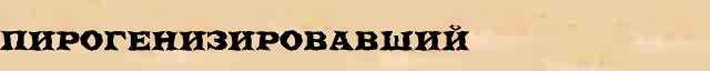 Пирогенизировавший Пирогенизировавший всевозможные опечатки и ошибки слова в онлайн словаре